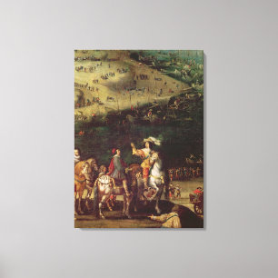 Lienzo La elevación del cerco del Ile de Re