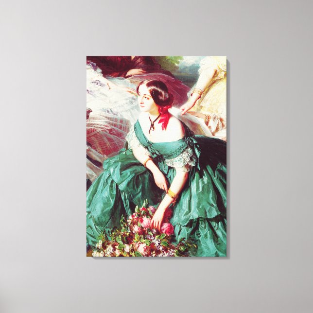 Lienzo La emperatriz Eugenie y sus damas en espera (Anverso)