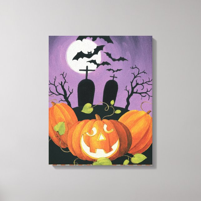 Lienzo La encantadora casa de Halloween (Anverso)