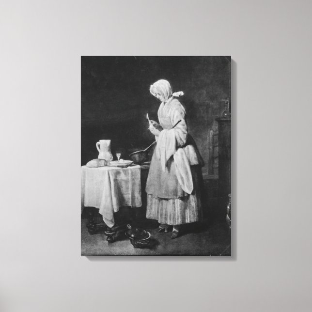 Lienzo La enfermera atenta, c.1738 (Anverso)