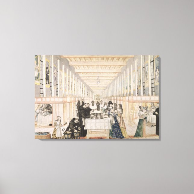 Lienzo La enfermería de las hermanas de caridad durante u (Anverso)