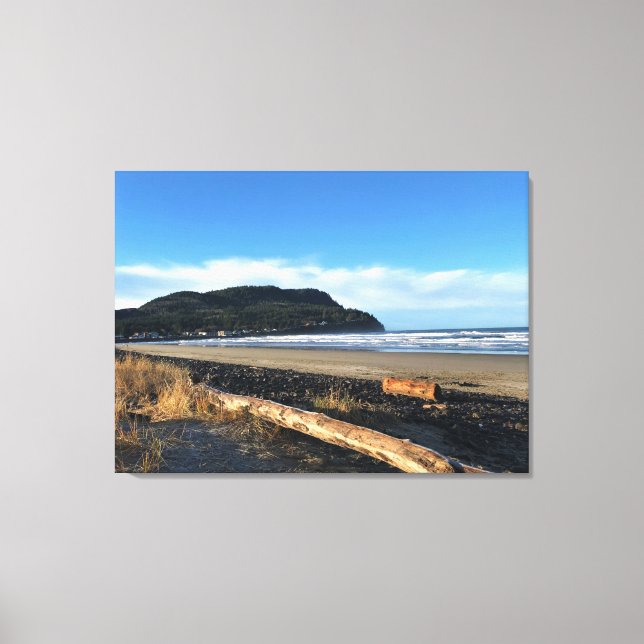 Lienzo La ensenada en la costa, Oregón (Anverso)