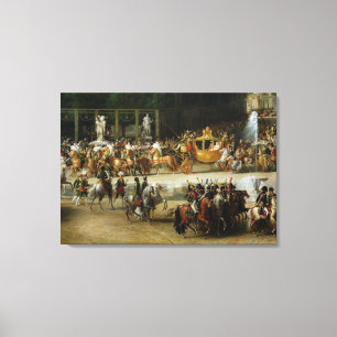 Lienzo La entrada de Napoleon y de Marie-Louise