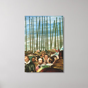 Lienzo La entrega de Breda, detalle de soldados