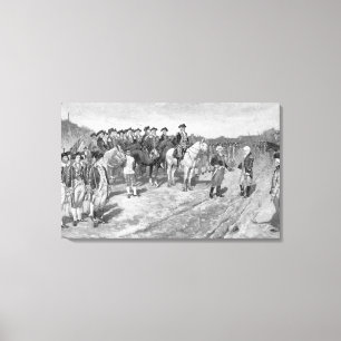 Lienzo La entrega de Cornwallis en Yorktown