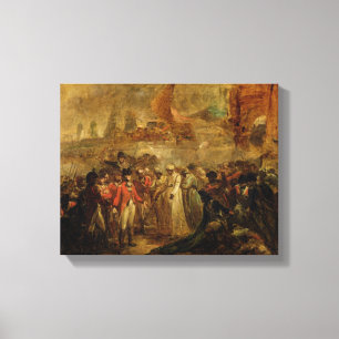 Lienzo La entrega de los dos hijos de Tipu Sahib (1749-