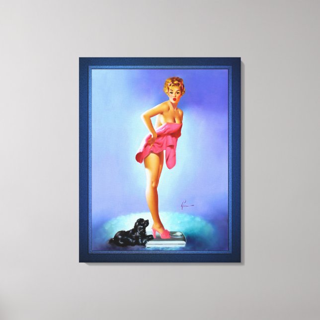 Lienzo La escala no miente de Edward Runci (Anverso)