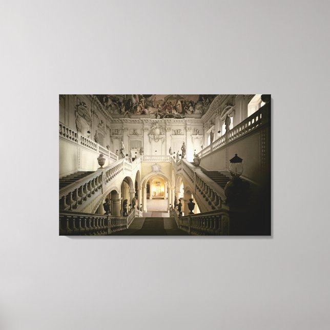Lienzo La escalera, construida 1719-44 (Anverso)