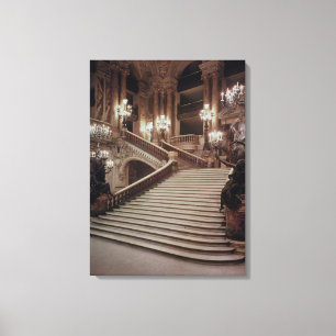 Lienzo La escalera magnífica de la Ópera-Garnier