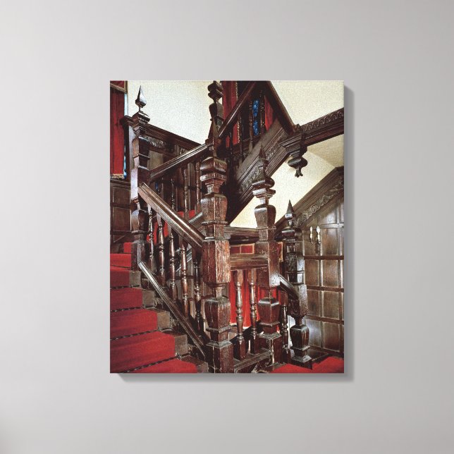 Lienzo La escalera Well, c.1600 (Anverso)