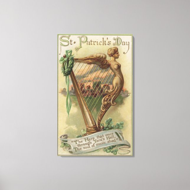 Lienzo La escena del Harp of Hara Hall (Anverso)