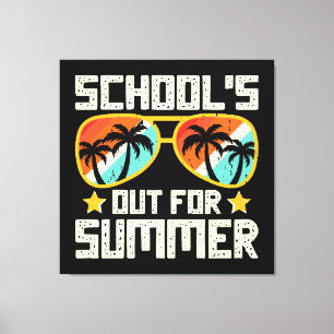 Lienzo La Escuela Fuera Para El Verano