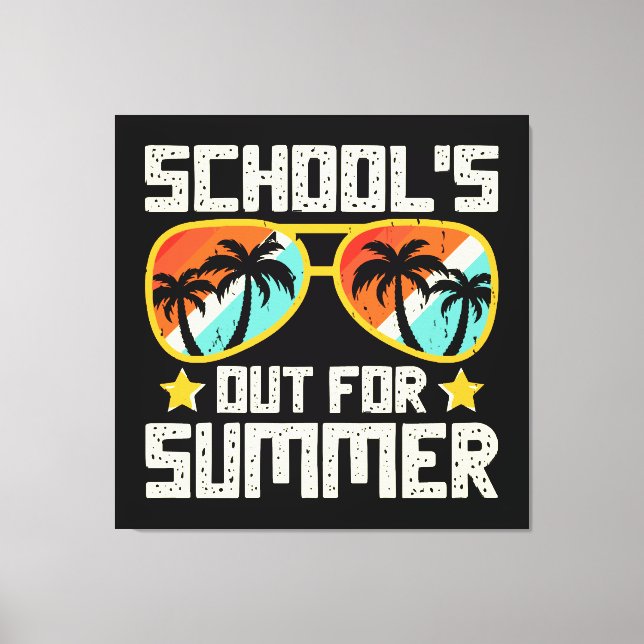 Lienzo La Escuela Fuera Para El Verano (Anverso)