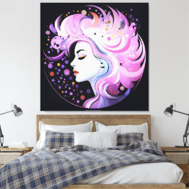 Lienzo "La esencia de la elegancia" La belleza femenina