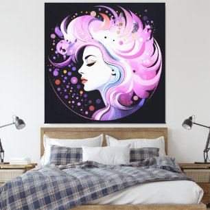 Lienzo "La esencia de la elegancia" La belleza femenina