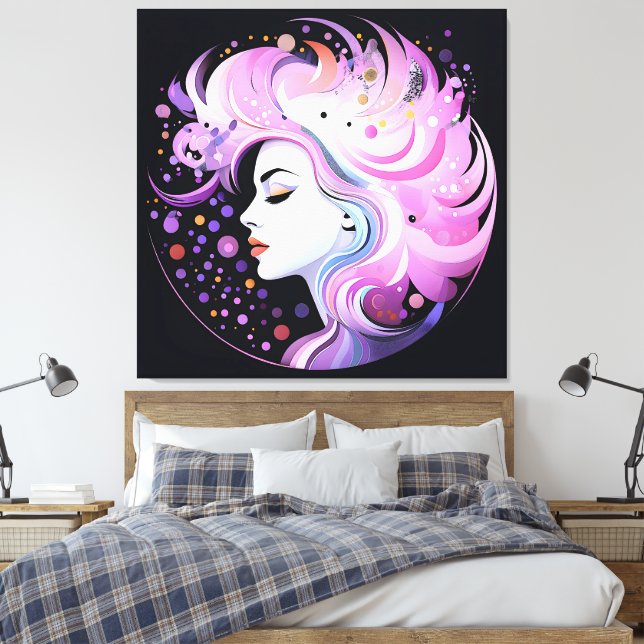 Lienzo "La esencia de la elegancia" La belleza femenina (Insitu(Dormitorio))