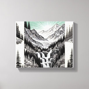 Lienzo La esencia de la naturaleza: camiseta panorámica e