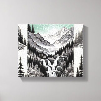 Lienzo La esencia de la naturaleza: camiseta panorámica e