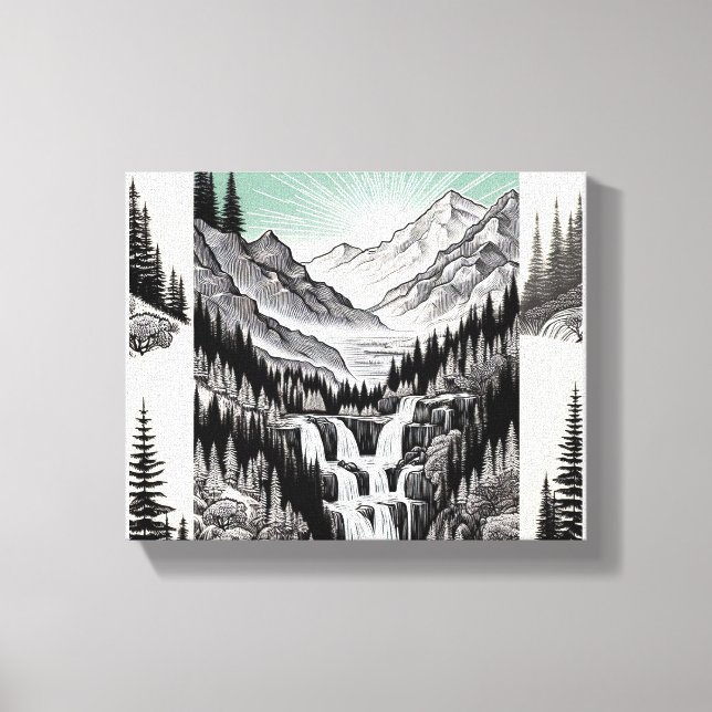 Lienzo La esencia de la naturaleza: camiseta panorámica e (Anverso)