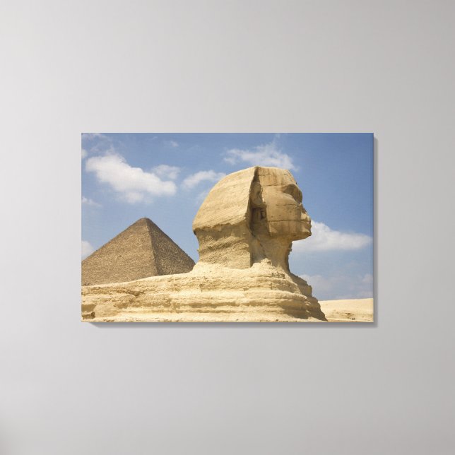 Lienzo La Esfinge, Giza, Al Jizah, Egipto (Anverso)