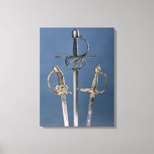 Lienzo La espada del oficial de la infantería