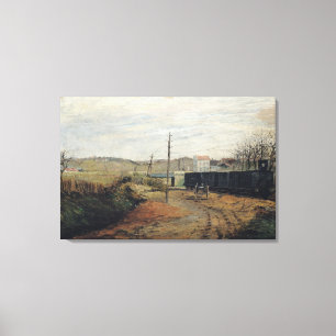 Lienzo La estación en Argenteuil