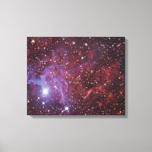 Lienzo La estrella incandescente Nebula IC405 (Anverso)