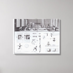 Lienzo La fábrica del Pin, platea 2 del volumen IV