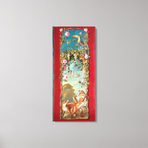 Lienzo La fábula de Esopo el Fox y las uvas