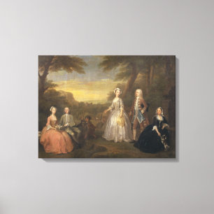 Lienzo La familia de Jones, c.1730-1