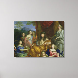 Lienzo La familia de Louis XIV 1670