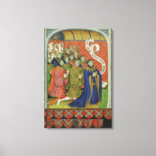 Lienzo La familia de Neville en el rezo