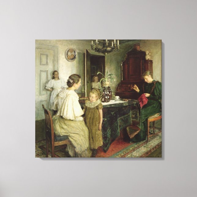 Lienzo La familia del artista, 1895 (Anverso)