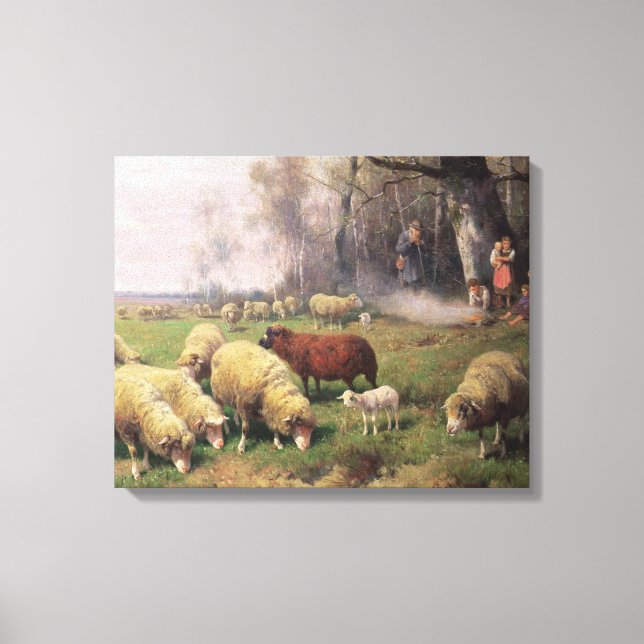 Lienzo La familia del pastor (Anverso)