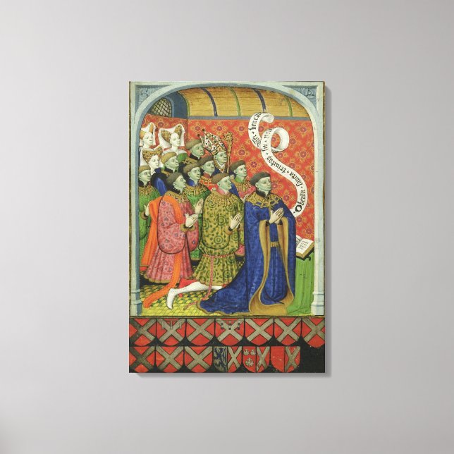 Lienzo La familia Neville rezando (Anverso)