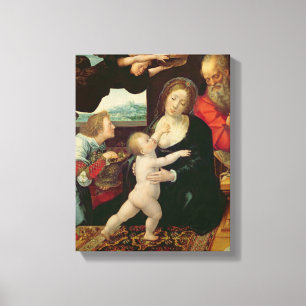 Lienzo La familia santa, 1522 (aceite en el panel)