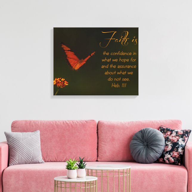 Lienzo La fe es... la escritura Inspiradora (Insitu (Sala de estar))
