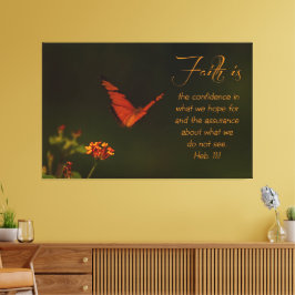 Lienzo La fe es... la escritura Inspiradora