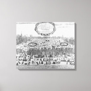 Lienzo La Feria de la Escarcha del invierno del Támesis