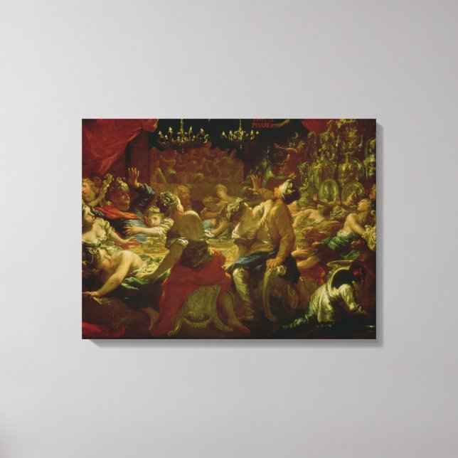 Lienzo La fiesta de Belshazzar (Anverso)