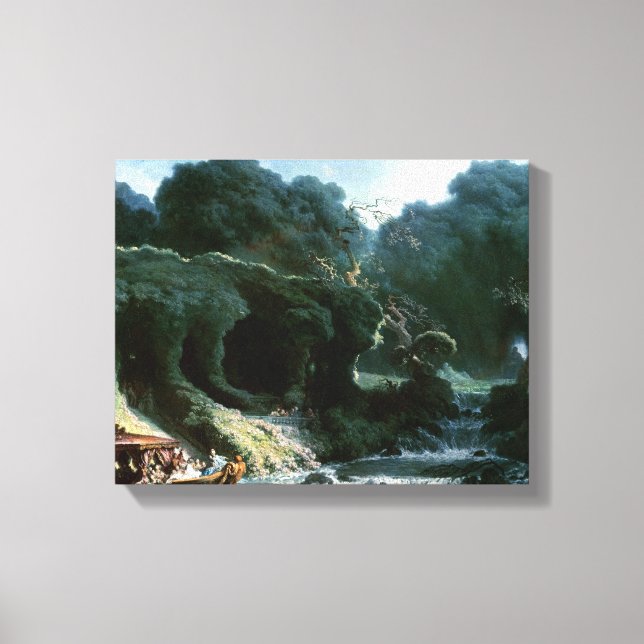 Lienzo La fiesta en Rambouillet (Anverso)