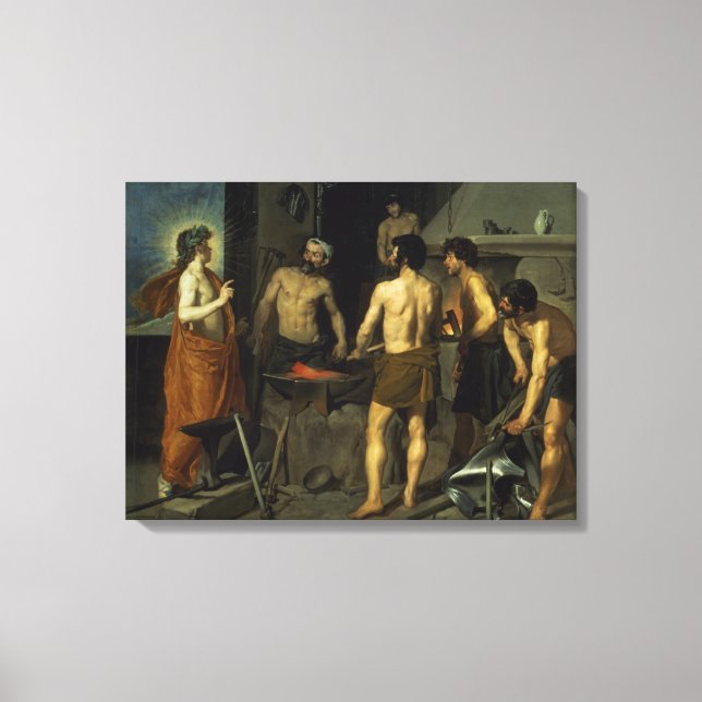 Lienzo La Forja de Vulcano, 1630 (Anverso)