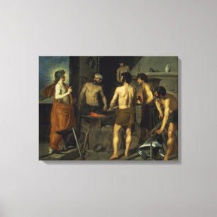 Lienzo La fragua de Vulcan, 1630