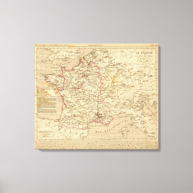 Lienzo La France 1461 a 1483 (Anverso)
