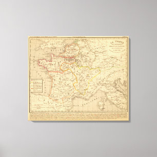 Lienzo La France apres la mort de Clothaire 1er