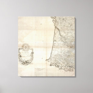 Lienzo La Francia del de la carta TAN