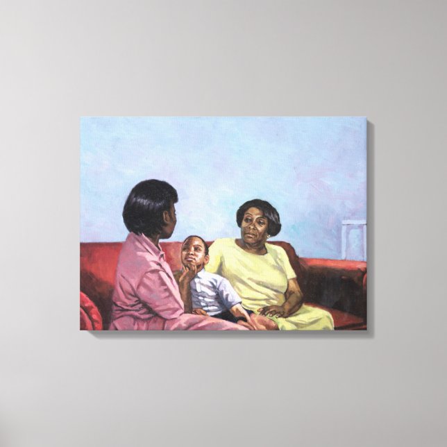 Lienzo La fuerza de una madre 2001 (Anverso)