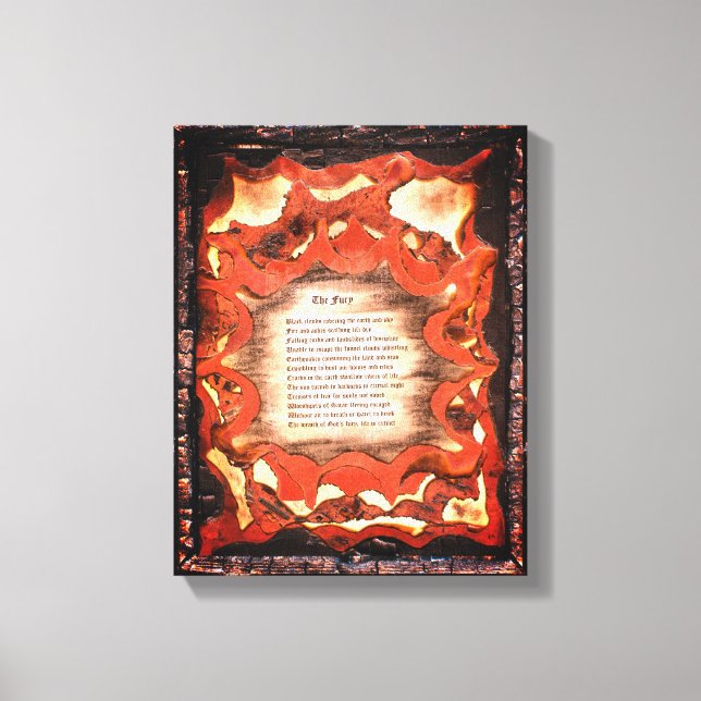 Lienzo La furia (Anverso)