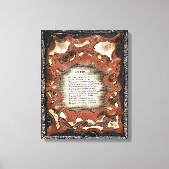 Lienzo La furia (Anverso)