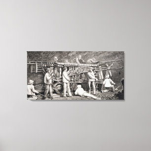 Lienzo La galería avanzada en el lado francés del lunes